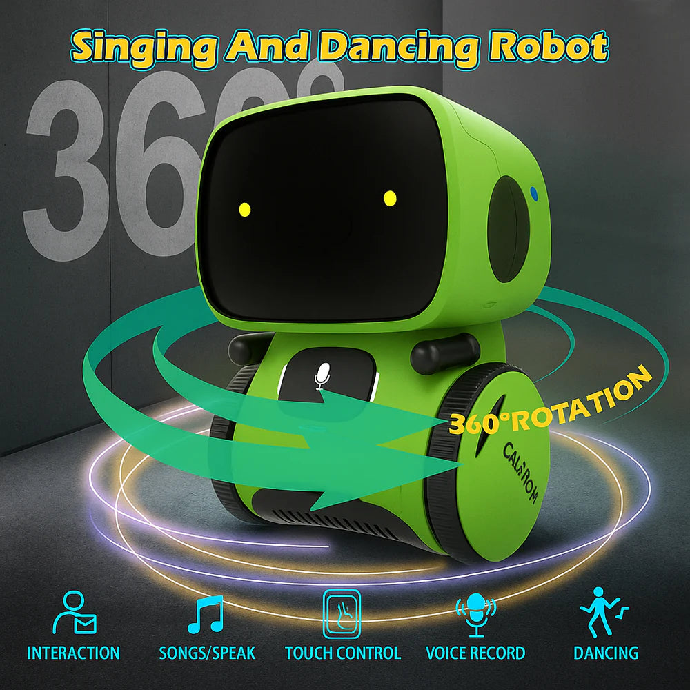 Interactive Talking Robot Toy That Sings and Dances for Kids