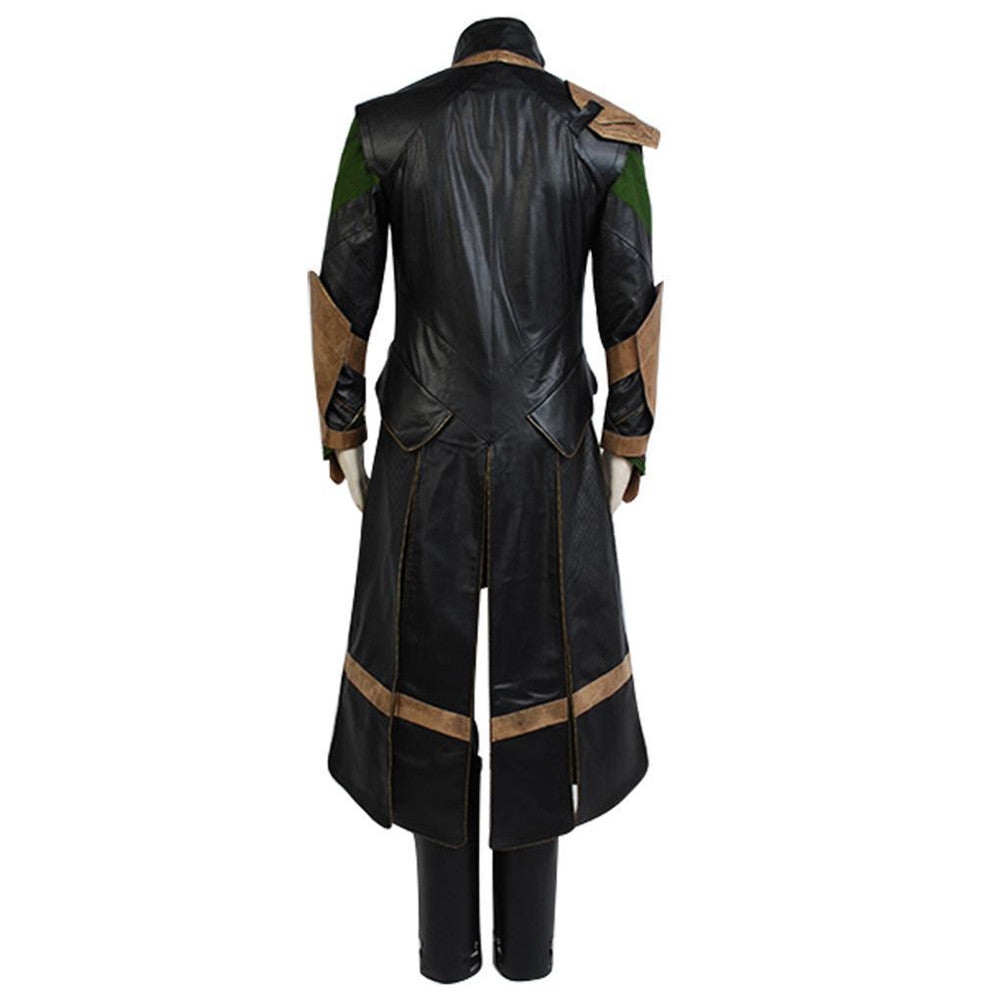 Loki Cosplay Costume Full Set – Thor The Dark World Outfit with Wig, Mask & Shoes | Halloween Costumes