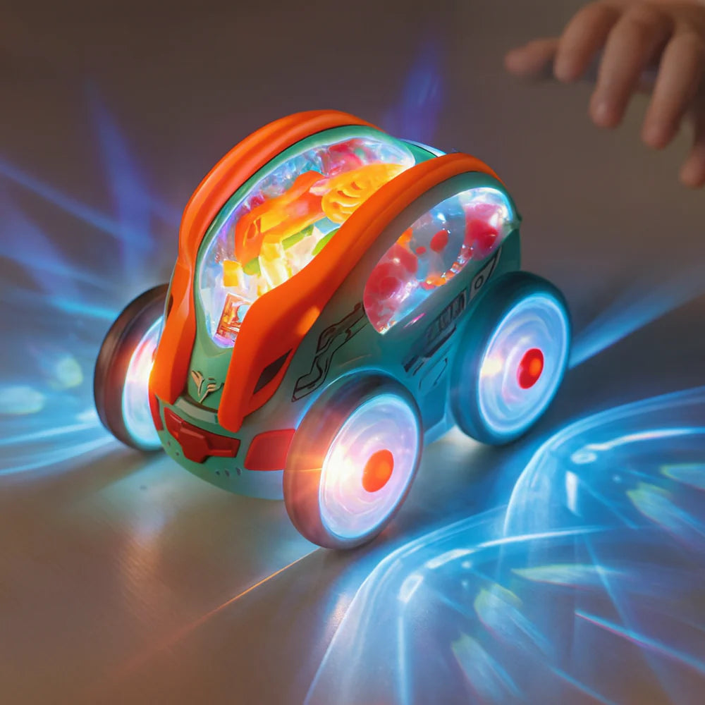 Light-Up Spinning Toy Car | 360° LED Motion Vehicle for Kids