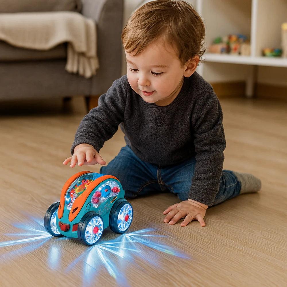 Light-Up Spinning Toy Car | 360° LED Motion Vehicle for Kids