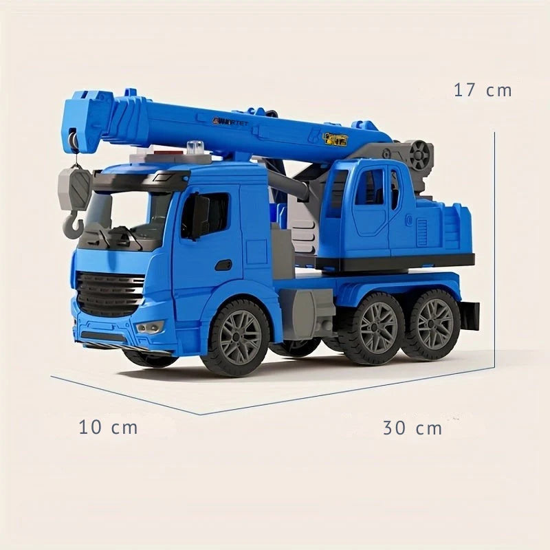 Interactive Toy Crane Truck with Lights and Sounds for Kids