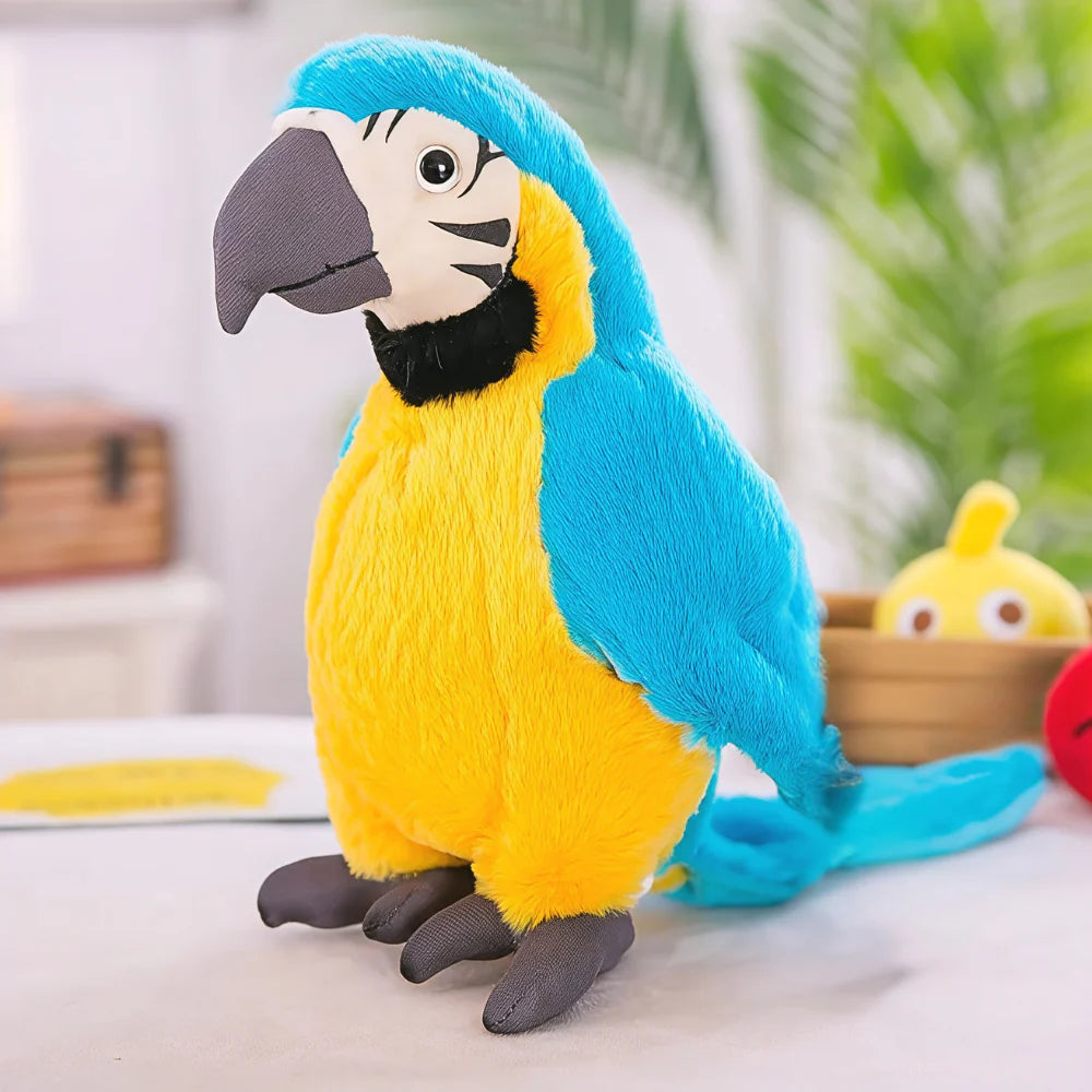 Interactive Talking Toy Parrot | Voice Mimic Plush Bird for Kids