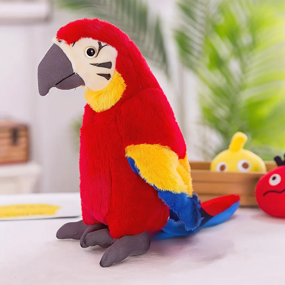 Interactive Talking Toy Parrot | Voice Mimic Plush Bird for Kids
