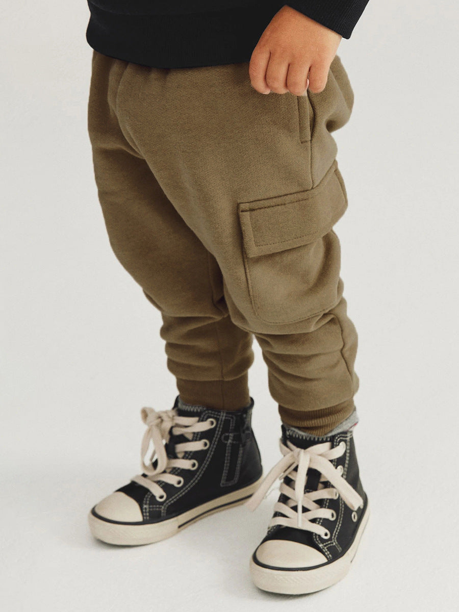 Boys Skate Racer Hoodie & Cargo Pants Set – Toddler 2-Piece Outfit