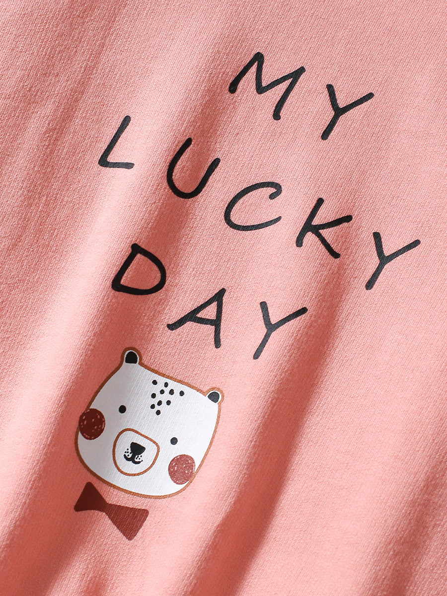 My Lucky Day Kids' Sweatshirt and Printed Leggings Set