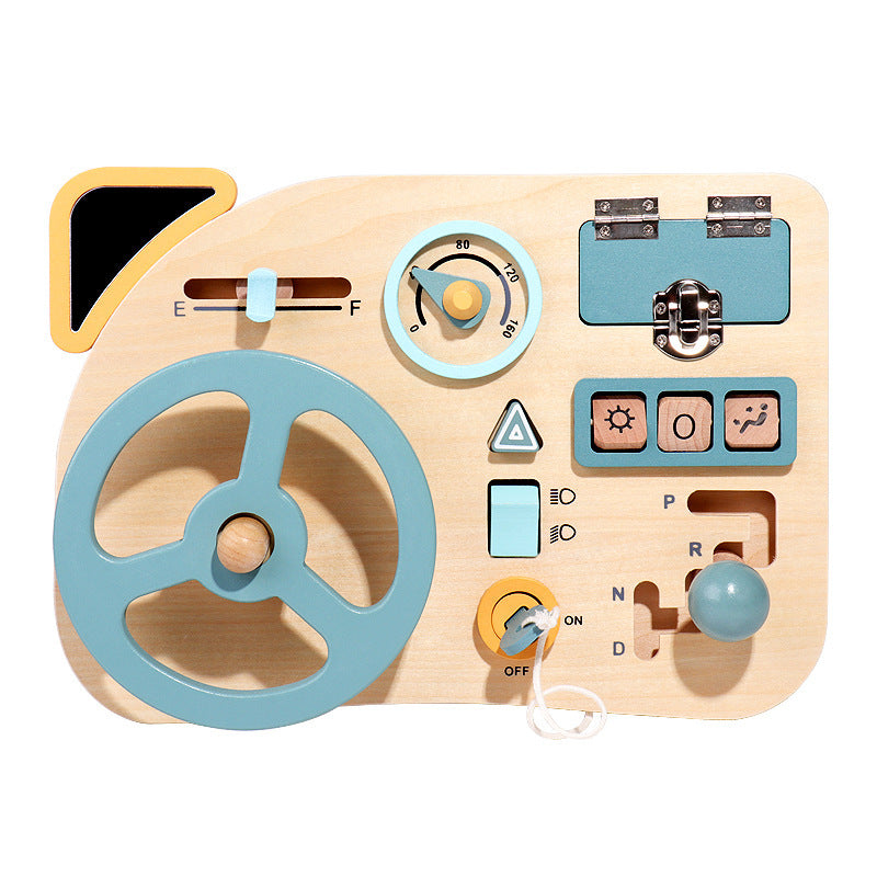 Montessori Busy Board Steering Wheel Toy