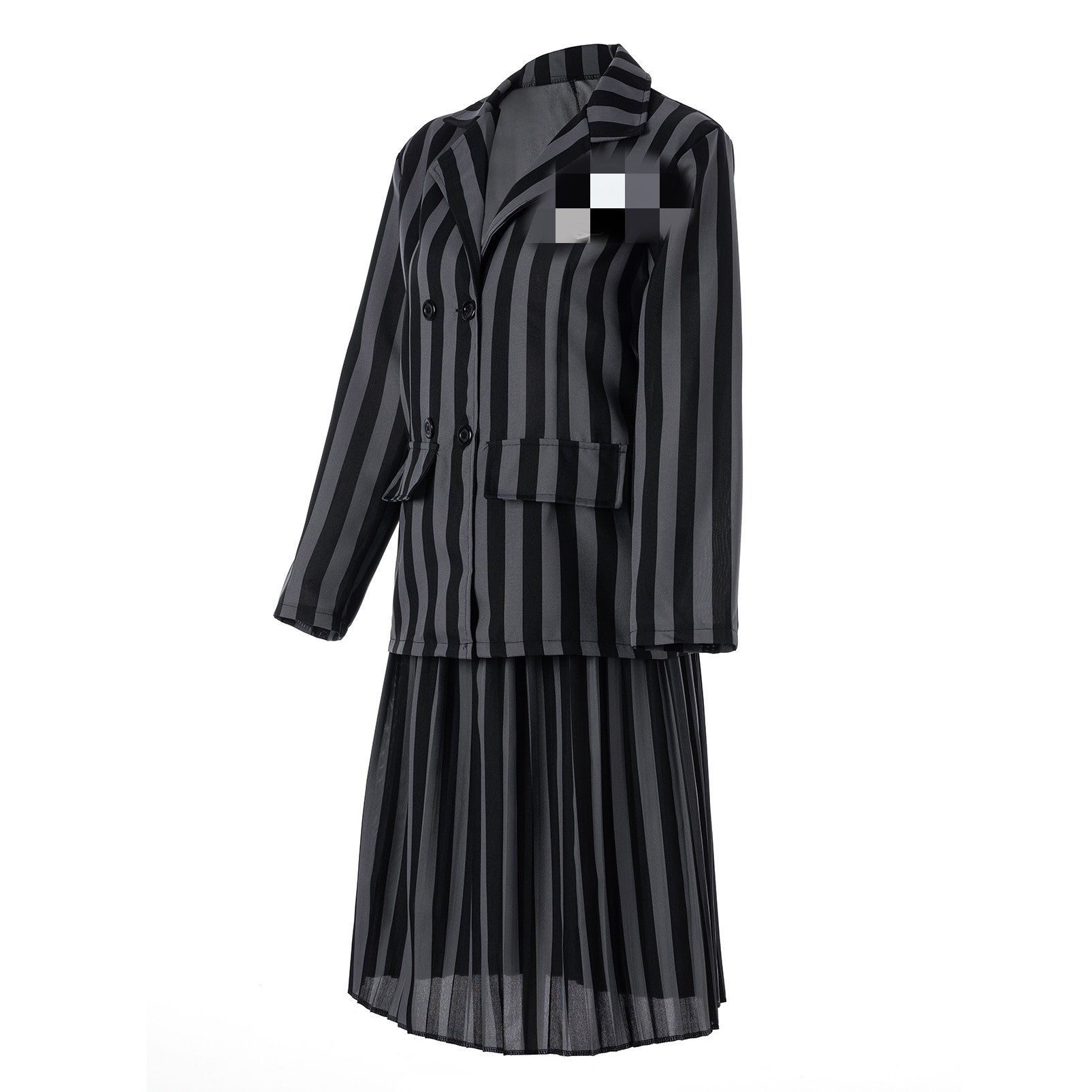 Wednesday Addams Cosplay Costume – Gothic Black School Dress Outfit for Adults & Kids | Halloween Costumes