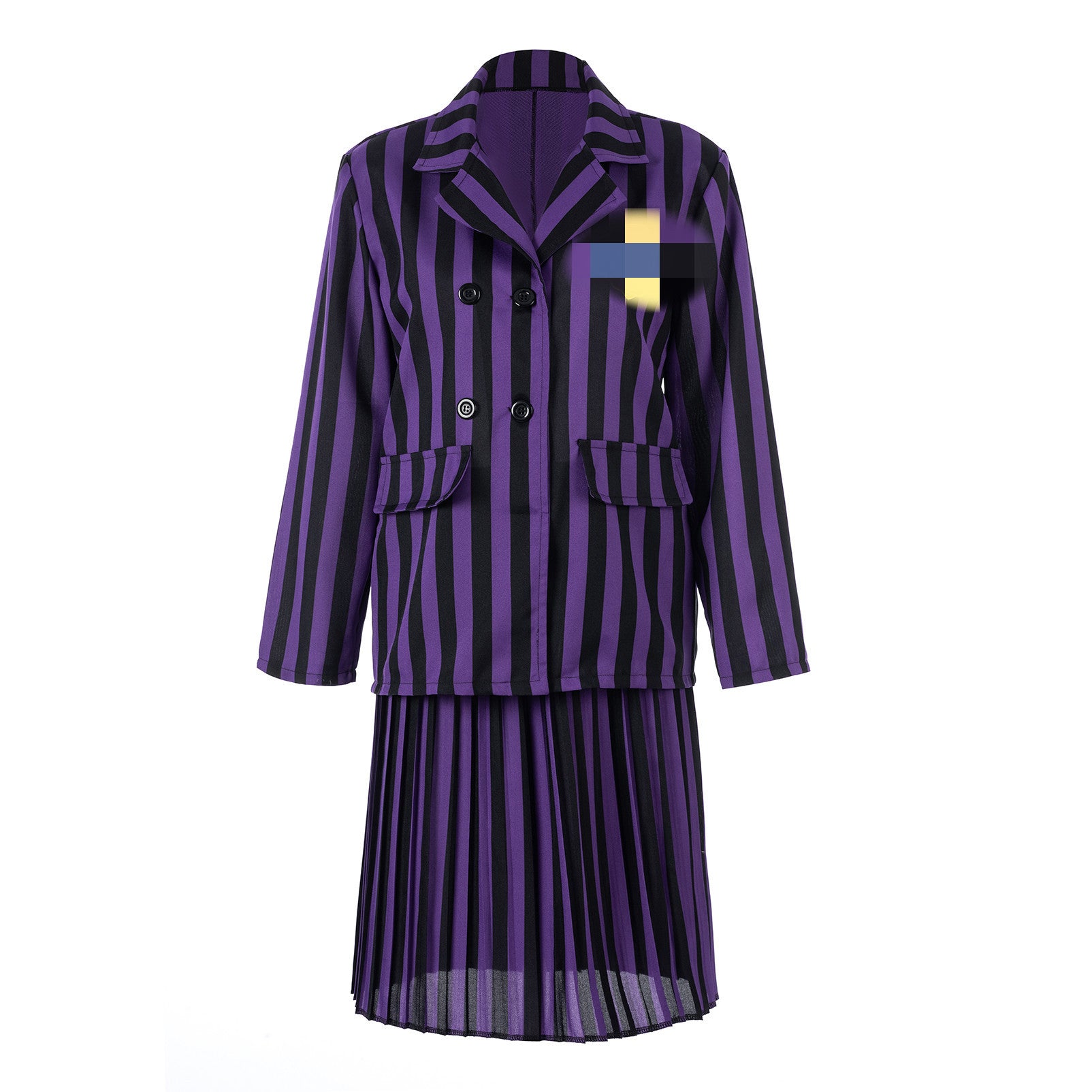 Wednesday Addams Cosplay Costume – Gothic Black School Dress Outfit for Adults & Kids | Halloween Costumes