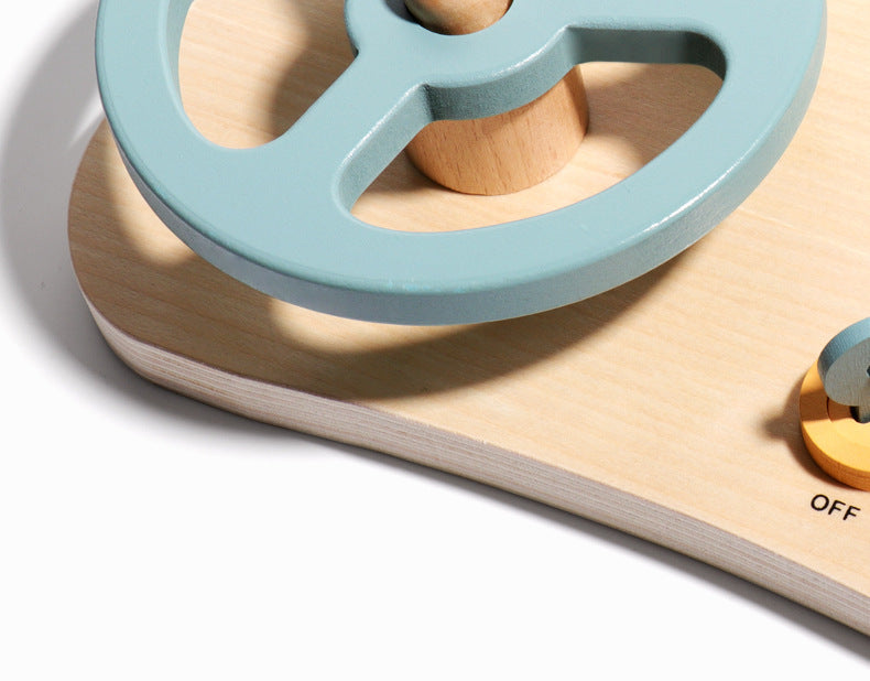 Montessori Busy Board Steering Wheel Toy