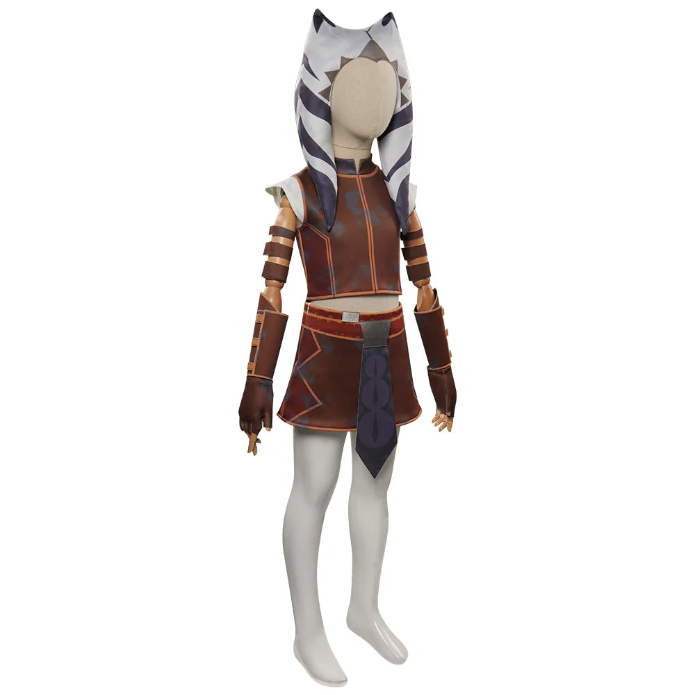 Kids Ahsoka Tano Tales of the Jedi Cosplay Costume Set