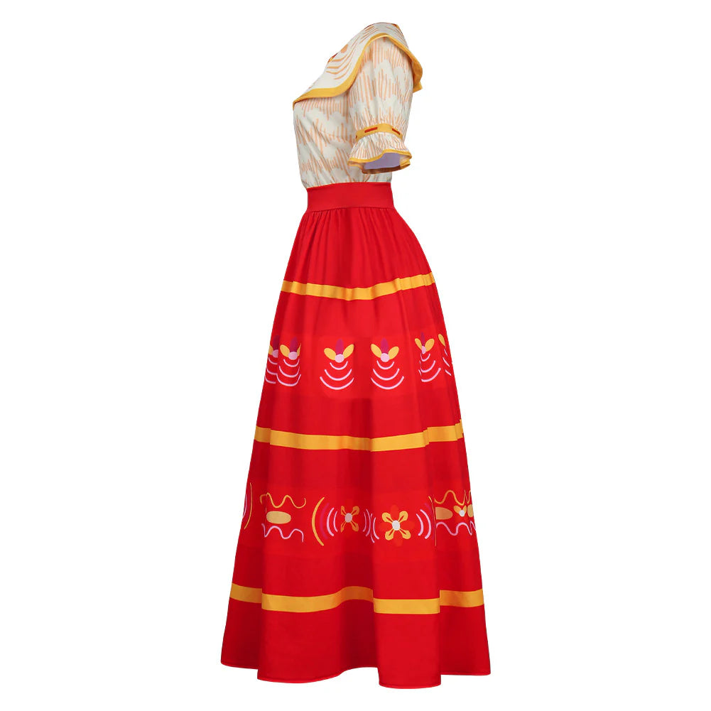 Dolores Madrigal Encanto Cosplay Dress Costume Set