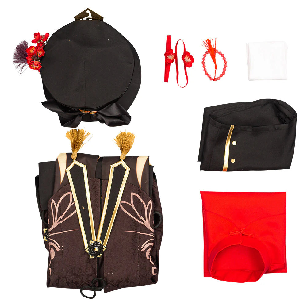 Hu Tao Genshin Impact Cosplay Costume Halloween Outfit