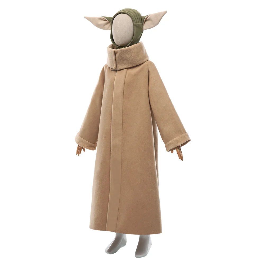 Baby Yoda Grogu The Mandalorian Kids Cosplay Costume Set