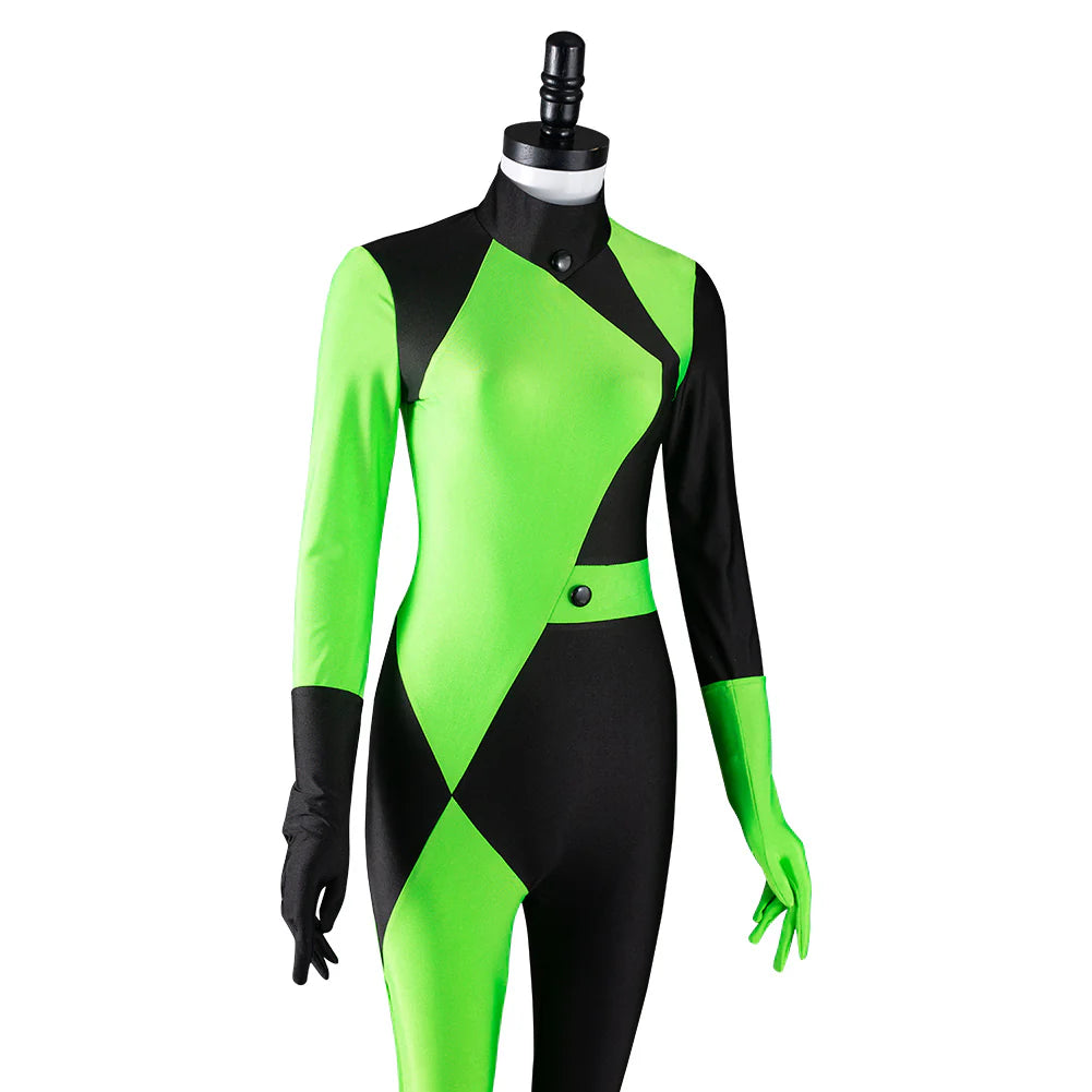Shego Kim Possible Cosplay Jumpsuit Costume Set