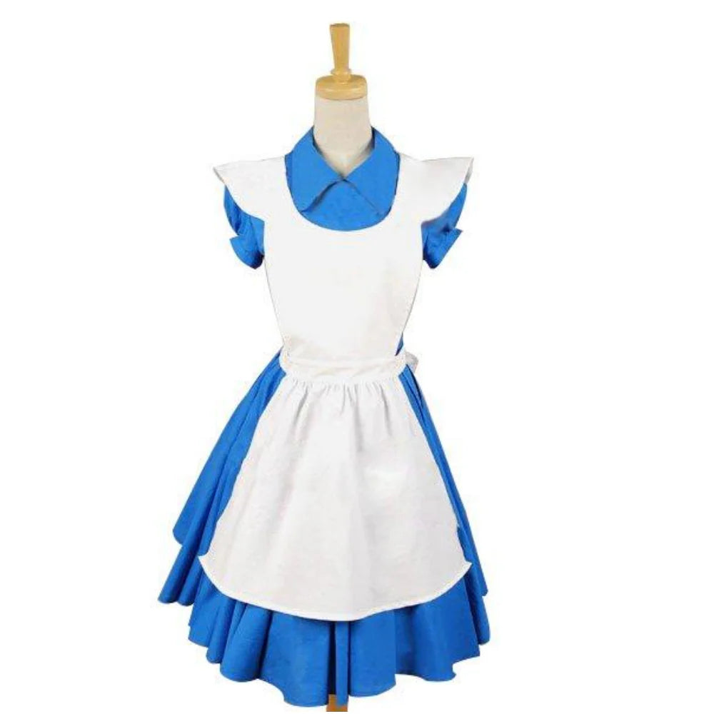 Alice in Wonderland Blue Alice Cosplay Dress Costume