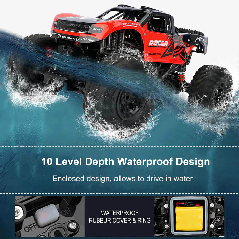 Remote Control Waterproof Off-Road Car Toy | 4x4 All-Terrain Vehicle