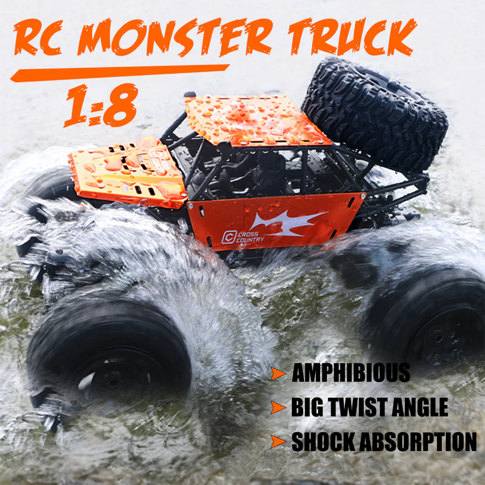Remote Control Amphibious Car for Water and Land | 4WD Off-Road RC