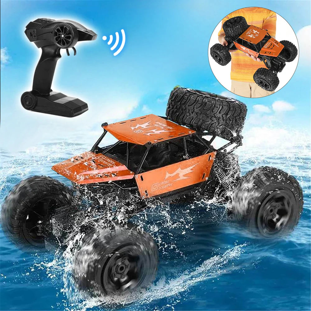 Remote Control Amphibious Car for Water and Land | 4WD Off-Road RC