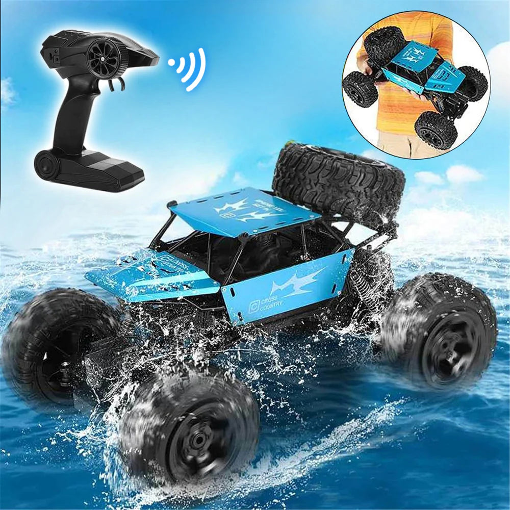 Remote Control Amphibious Car for Water and Land | 4WD Off-Road RC