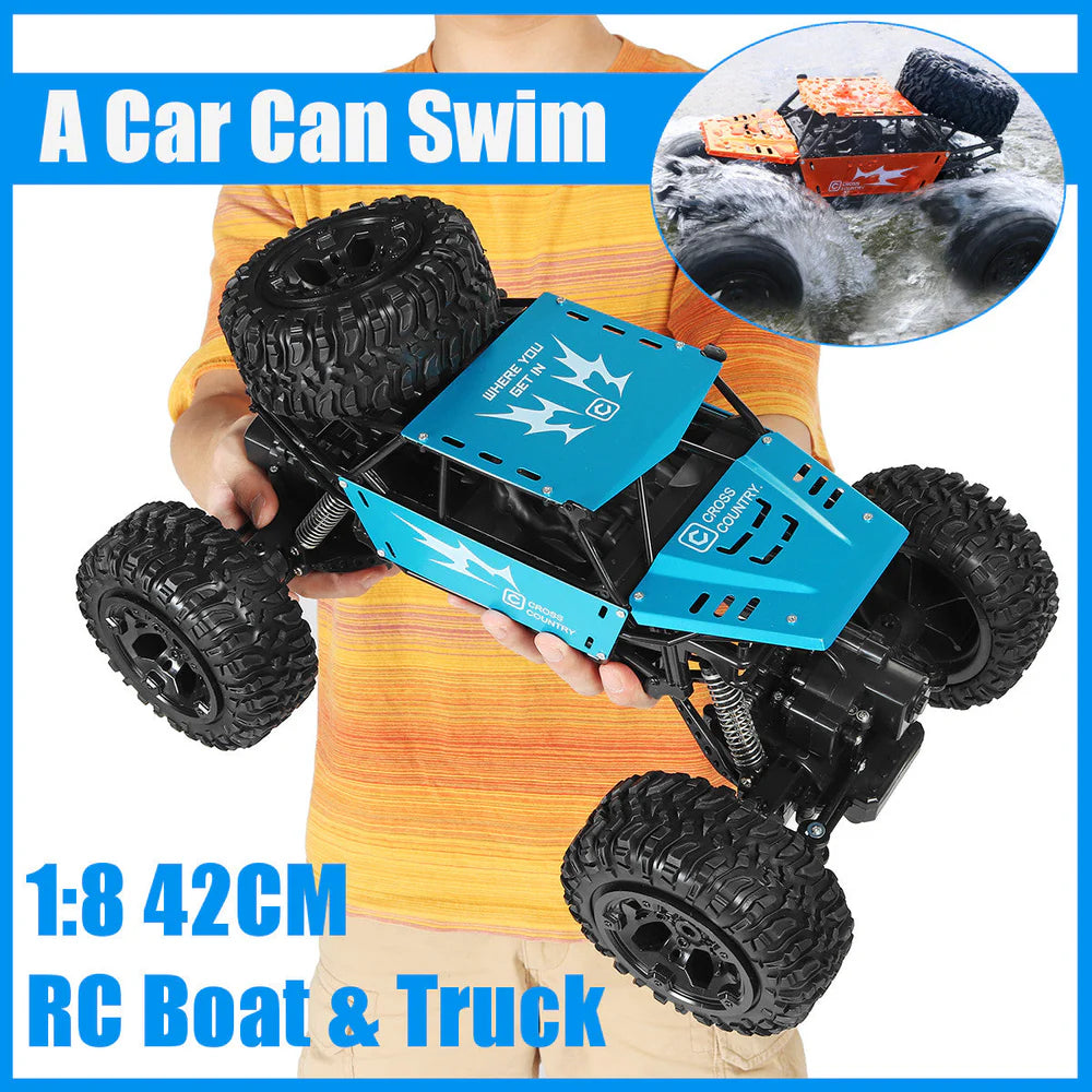 Remote Control Amphibious Car for Water and Land | 4WD Off-Road RC