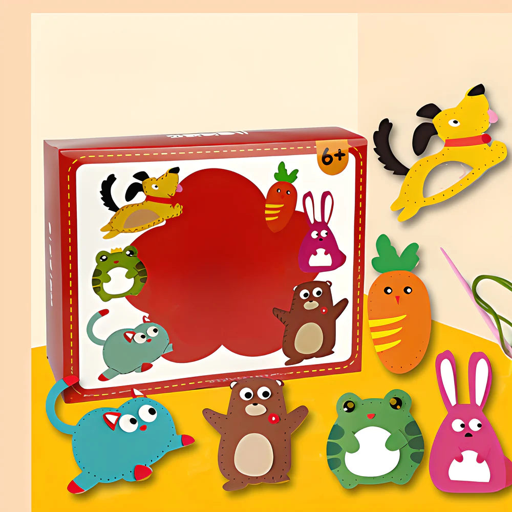 Kids Felt Sewing Kit | Creative Animal Craft Set for Beginners