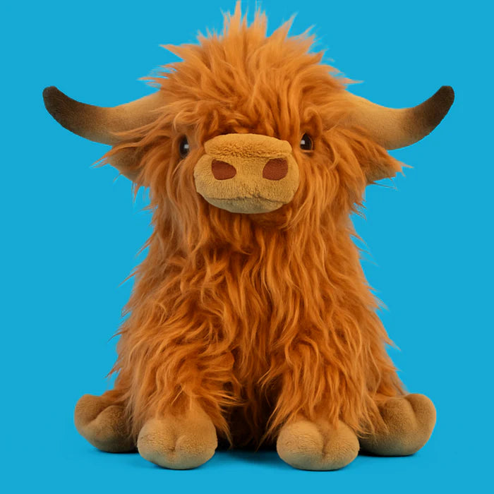 Soft Plush Highland Cow Cuddly Toy | Adorable Stuffed Animal