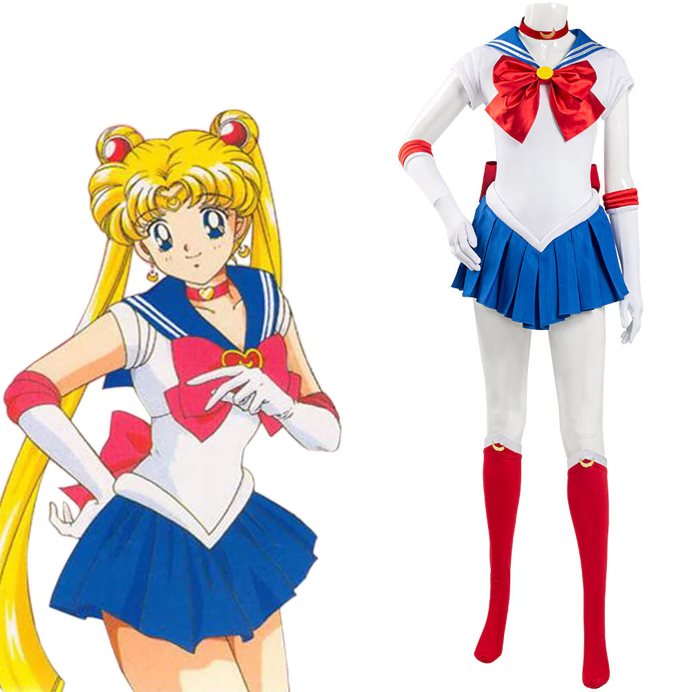 Sailor Moon Tsukino Usagi Cosplay Costume Dress – Women’s Halloween Outfit