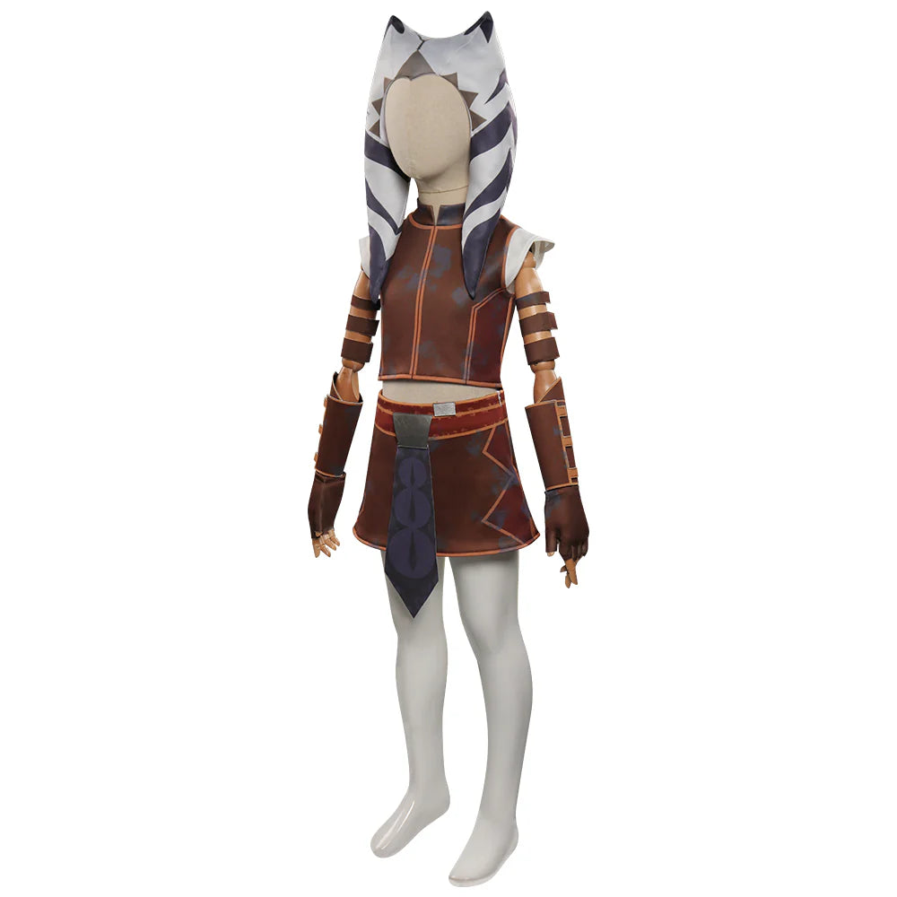 Kids Ahsoka Tano Tales of the Jedi Cosplay Costume Set