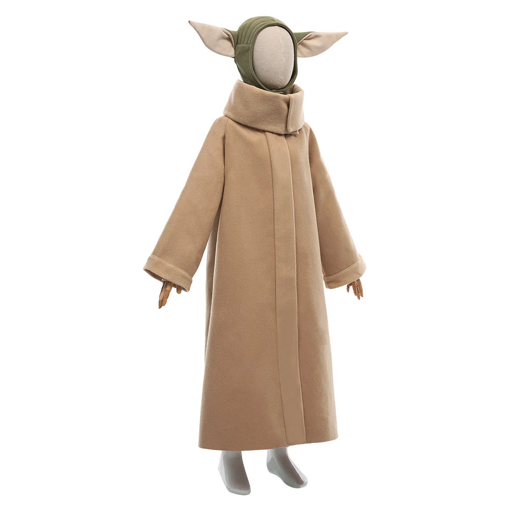 Baby Yoda Grogu The Mandalorian Kids Cosplay Costume Set