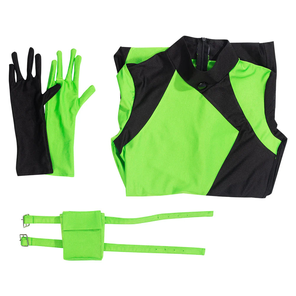Shego Kim Possible Cosplay Jumpsuit Costume Set