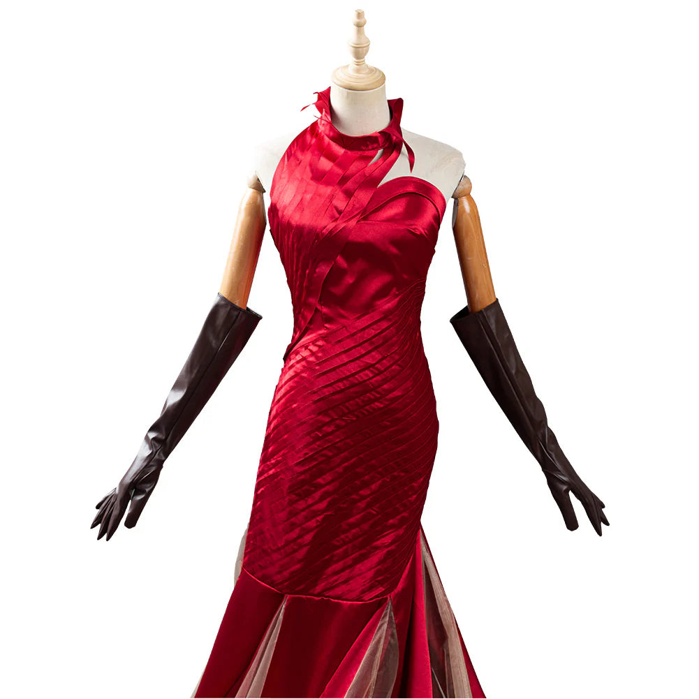 Cruella de Vil 2021 Movie Cosplay Costume Dress Set