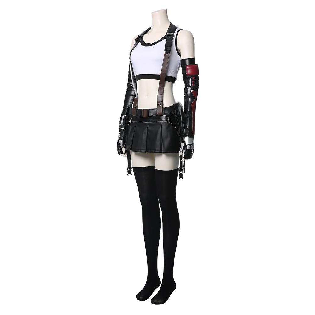 Tifa Lockhart Cosplay Costume with Wig & Shoes – Final Fantasy VII