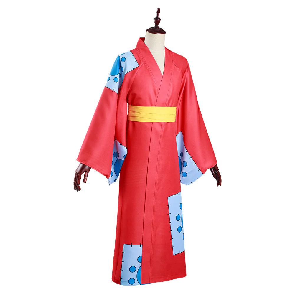 Monkey D. Luffy Wano Country Cosplay Kimono Costume