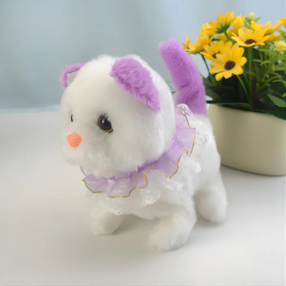 Realistic Robotic Cat Toy | Soft Fur Interactive Electronic Pet