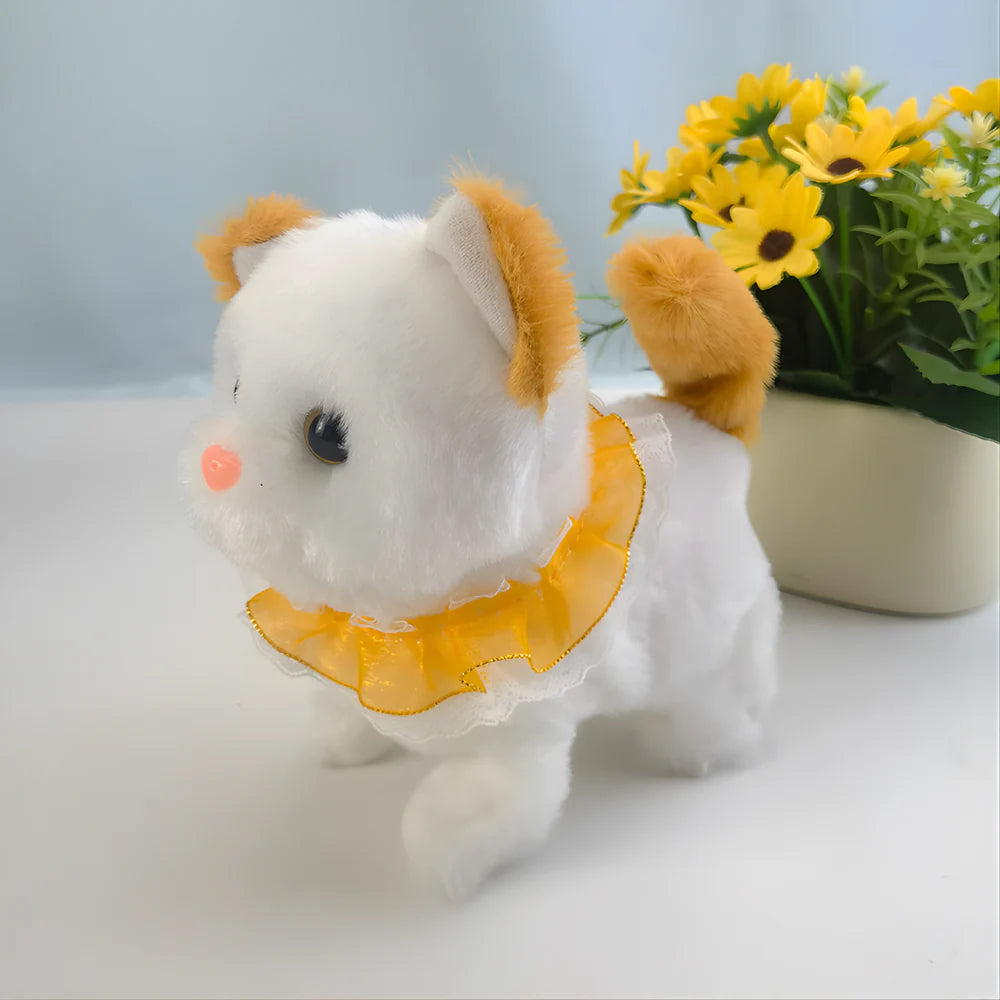 Realistic Robotic Cat Toy | Soft Fur Interactive Electronic Pet