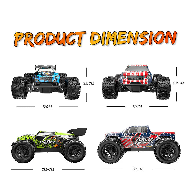 High-Speed Remote Control Off-Road Monster Truck | 1:20 Scale