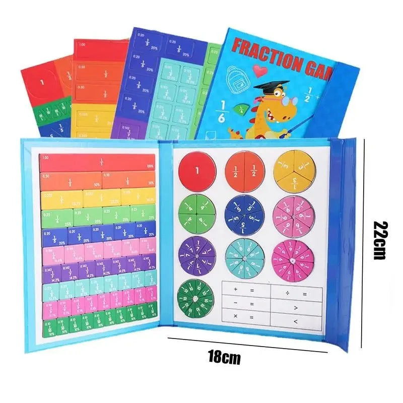 Educational Magnetic Fraction Board for Kids | Maths Learning Toy