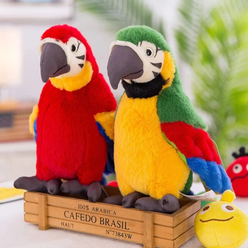 Interactive Talking Toy Parrot | Voice Mimic Plush Bird for Kids