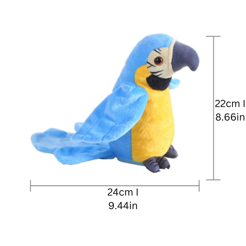 Interactive Talking Toy Parrot | Voice Mimic Plush Bird for Kids