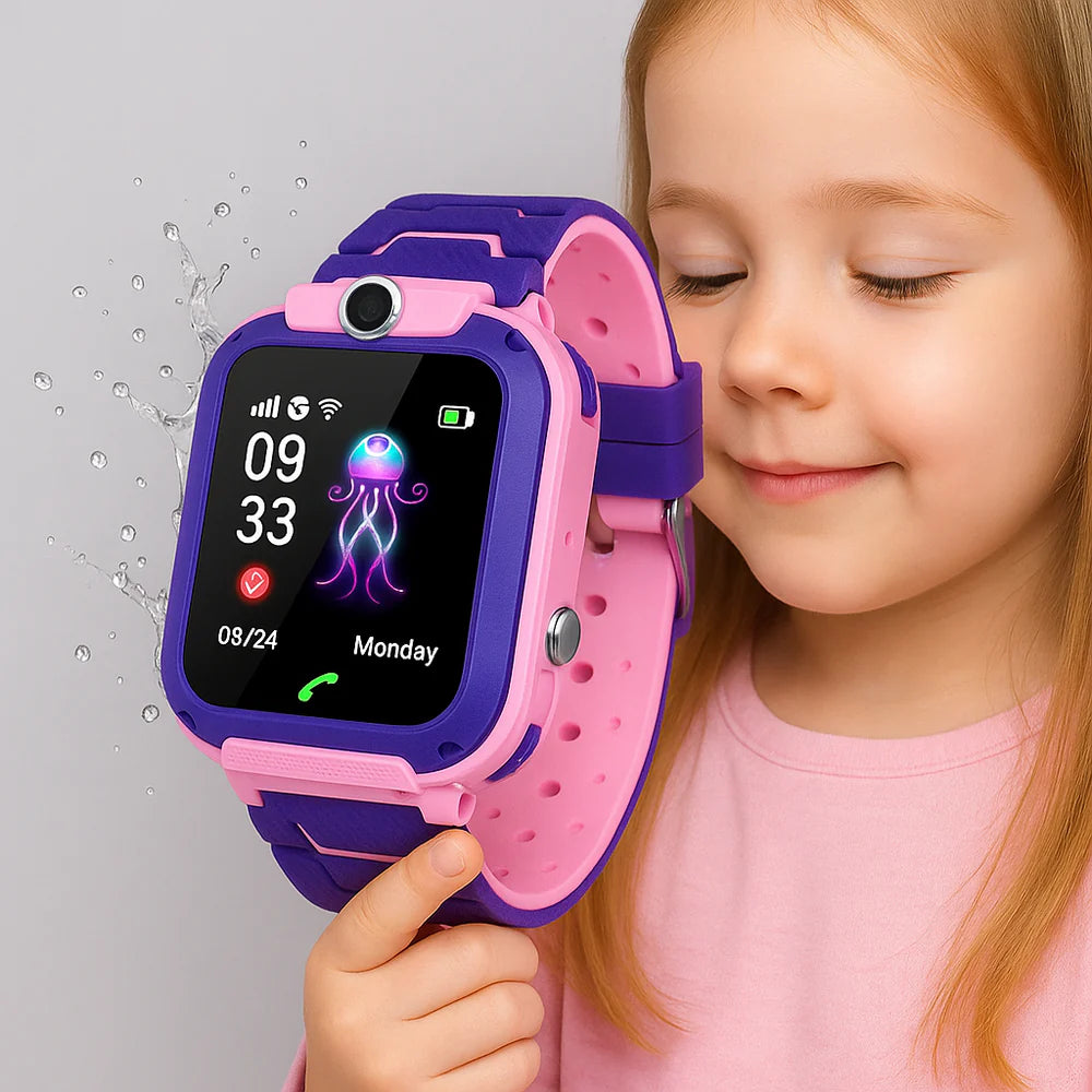 Kids GPS Waterproof Smartwatch with SOS Safety Tracker