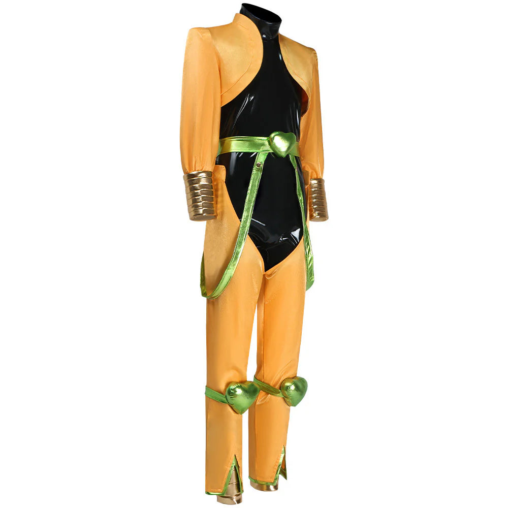 JoJo’s Bizarre Adventure Dio Brando Cosplay Costume – Yellow Anime Outfit for Halloween & Carnival