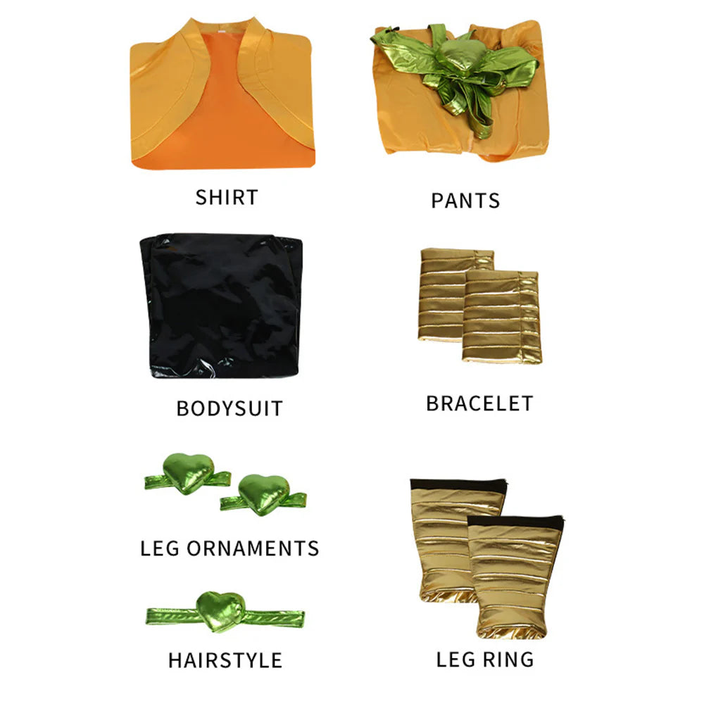 JoJo’s Bizarre Adventure Dio Brando Cosplay Costume – Yellow Anime Outfit for Halloween & Carnival