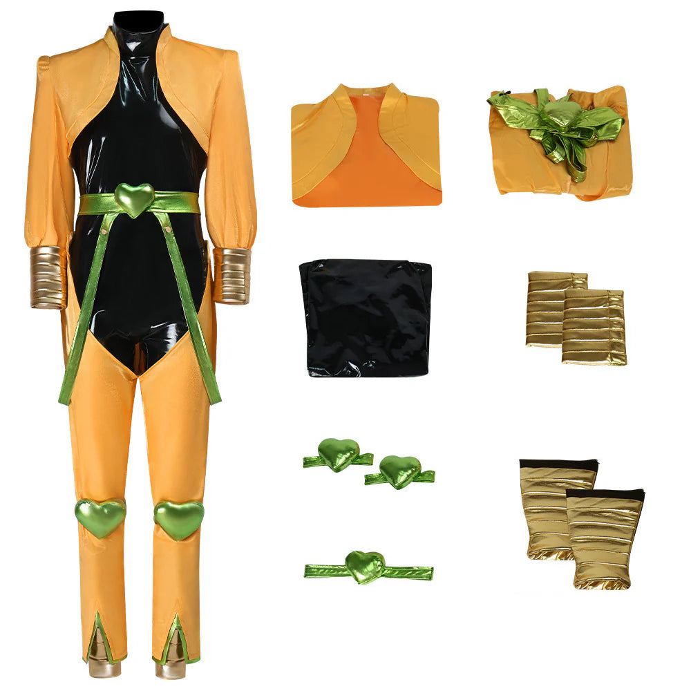 JoJo’s Bizarre Adventure Dio Brando Cosplay Costume – Yellow Anime Outfit for Halloween & Carnival