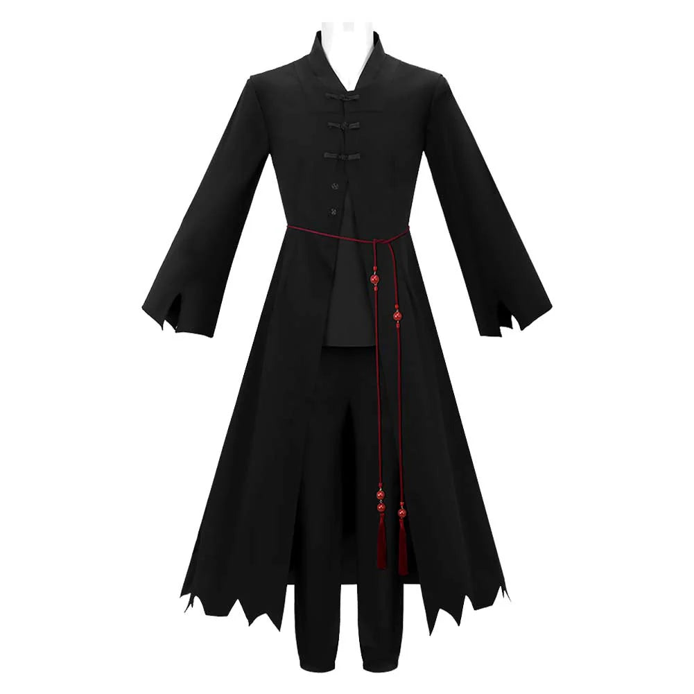 K-POP Demon Hunters Jinu Black Cosplay Costume Set with Bracelet – Halloween Outfit