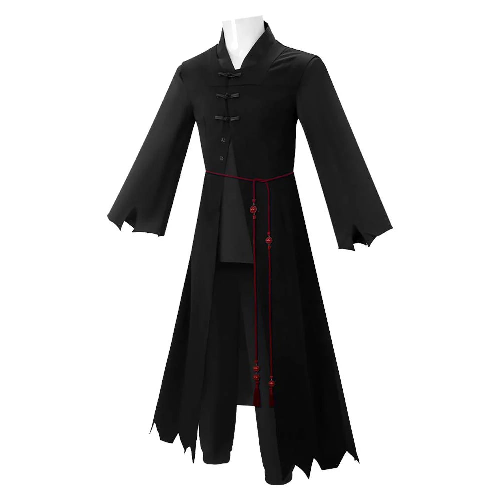 K-POP Demon Hunters Jinu Black Cosplay Costume Set with Bracelet – Halloween Outfit