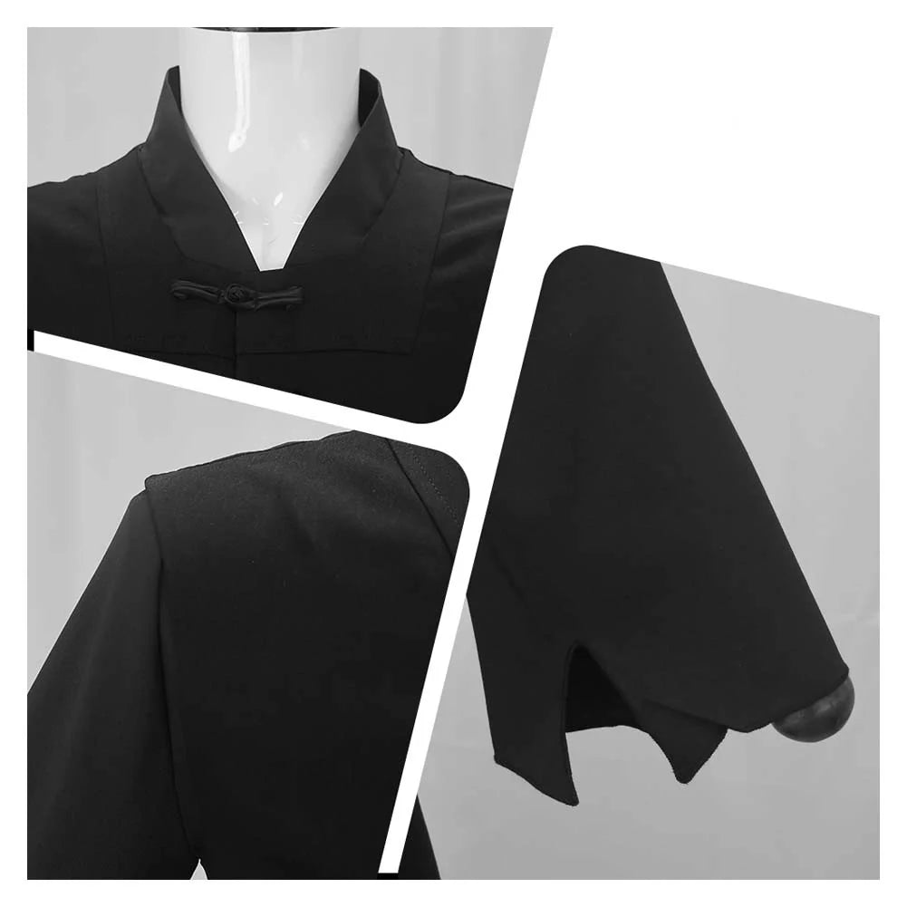 K-POP Demon Hunters Jinu Black Cosplay Costume Set with Bracelet – Halloween Outfit