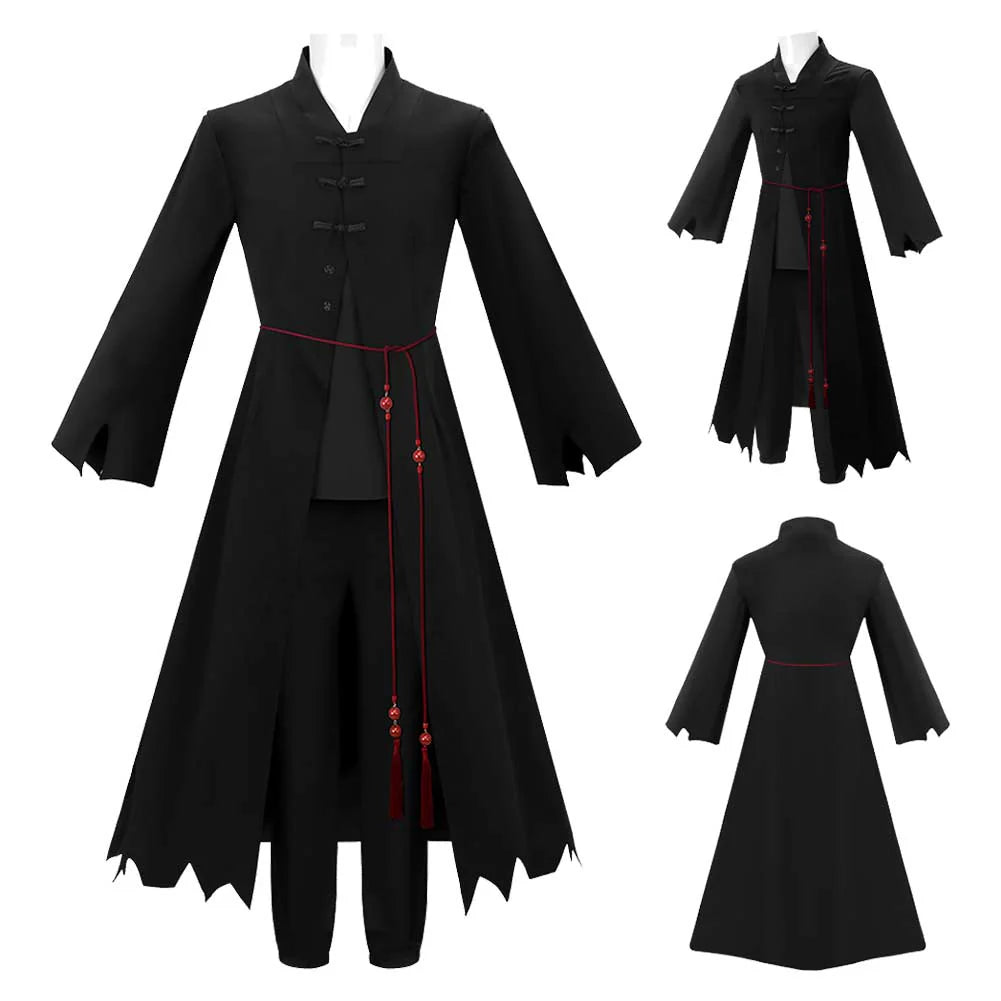 K-POP Demon Hunters Jinu Black Cosplay Costume Set with Bracelet – Halloween Outfit
