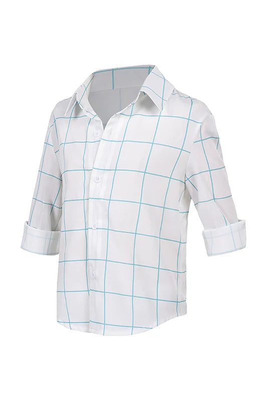 Kids K-POP Demon Hunters Jinu White Cosplay Costume Shirt – Halloween Party Outfit