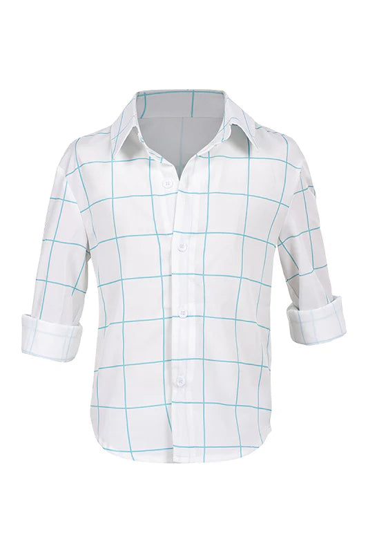 Kids K-POP Demon Hunters Jinu White Cosplay Costume Shirt – Halloween Party Outfit
