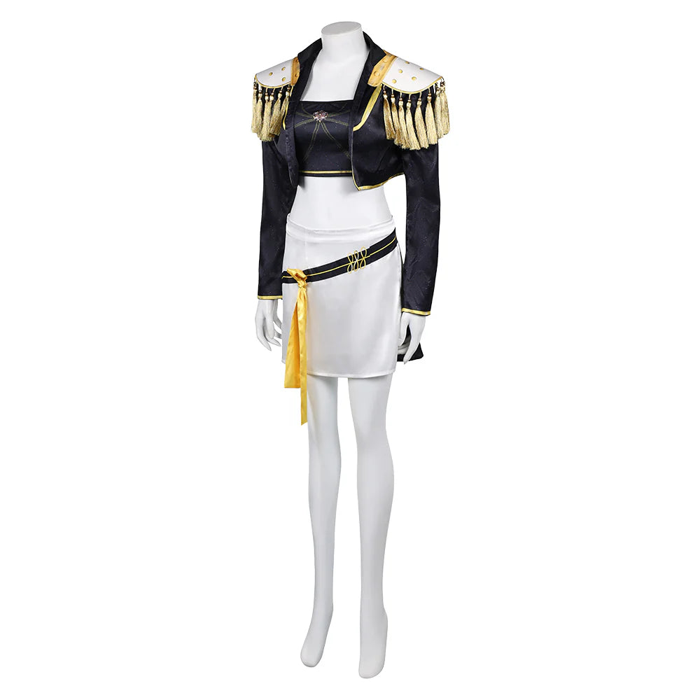 Kids K-POP Demon Hunters Mira Black Cosplay Costume Set – Halloween Outfit